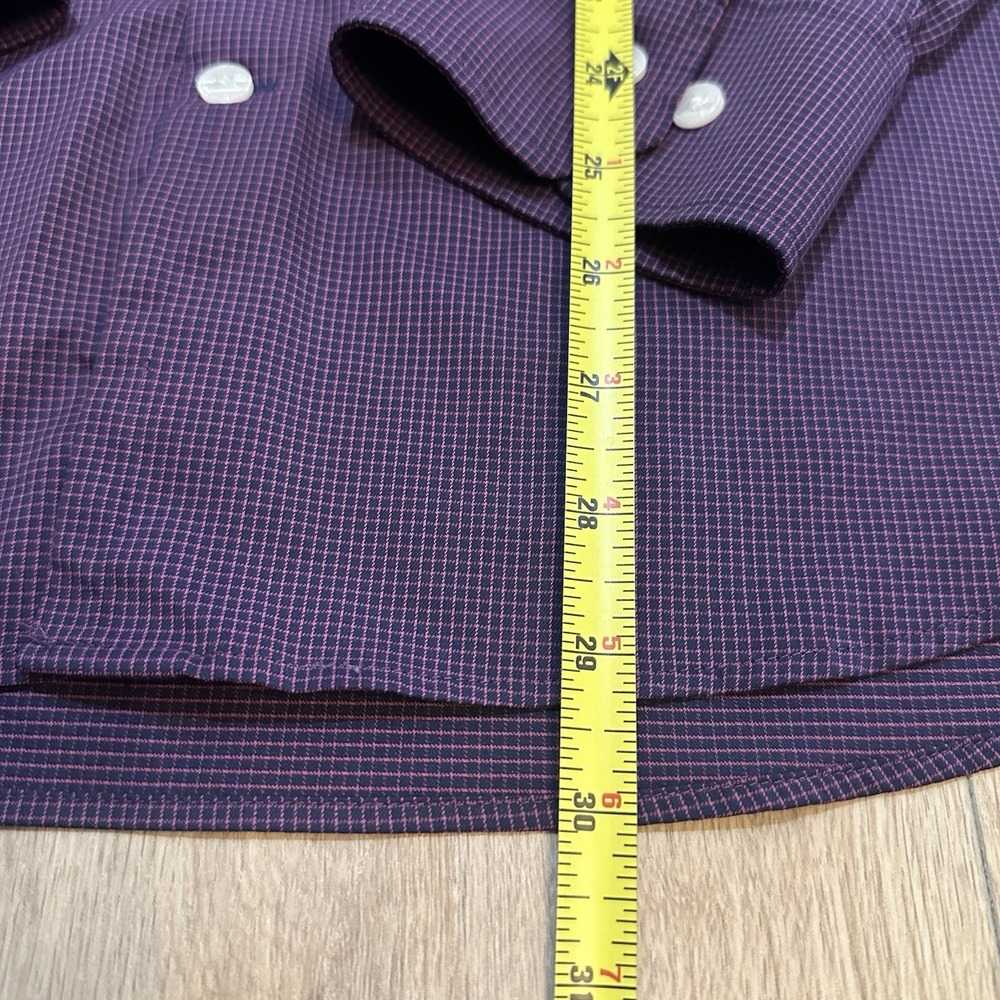BONOBOS Performance‎ Plaid Standard Fit Long Sleeve Button Down Shirt Mens L - Picture 4 of 7